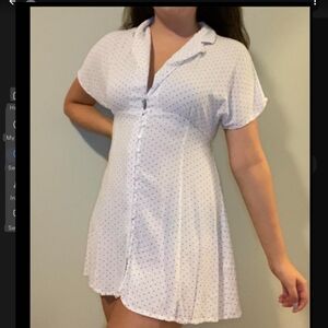 Forever 21 White Polka Dot Mini Dress